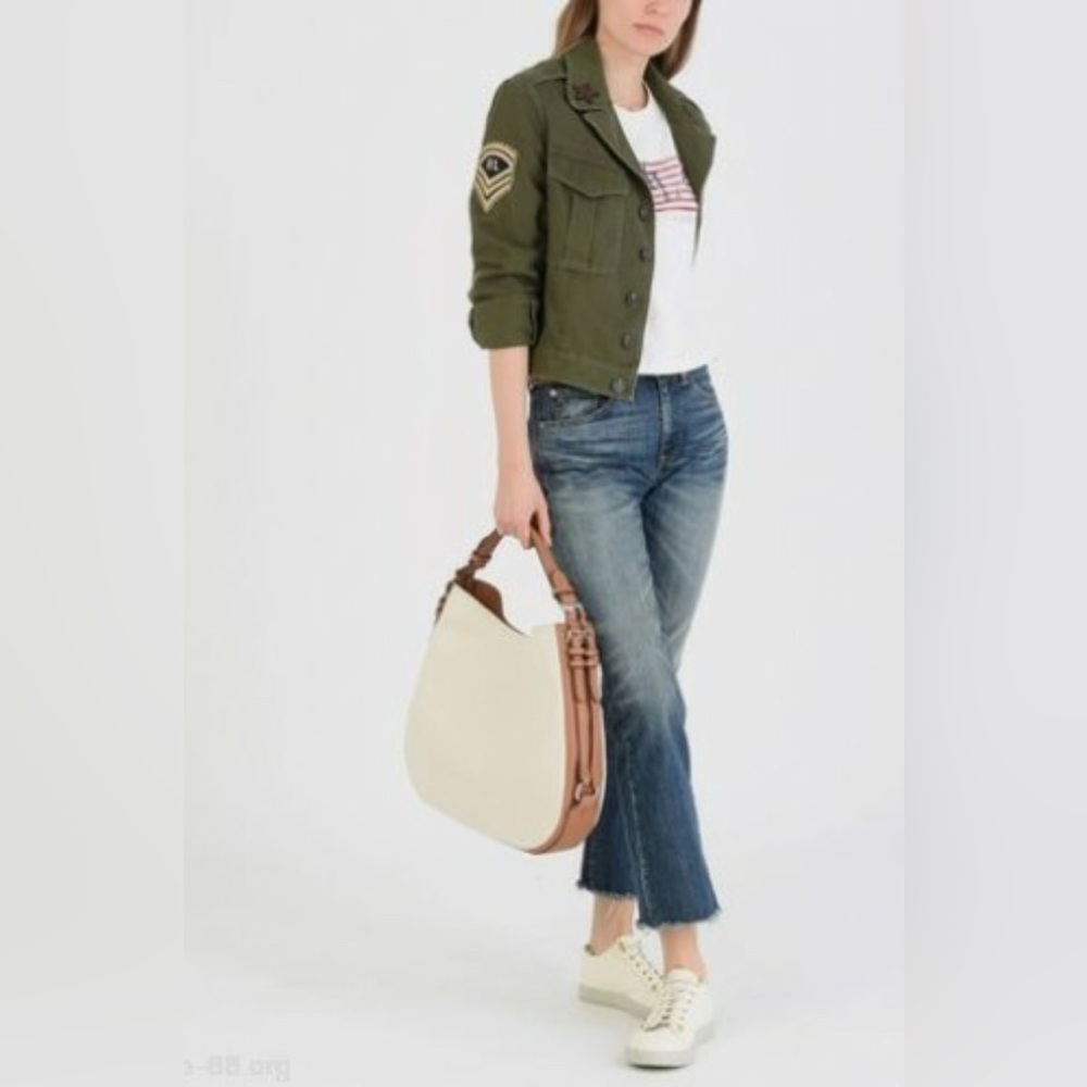 Polo Ralph Lauren Women’s Military cotton appliqued jacket Small